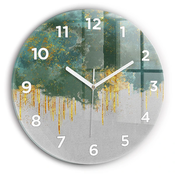 Wanduhr rund Dekoratives Muster