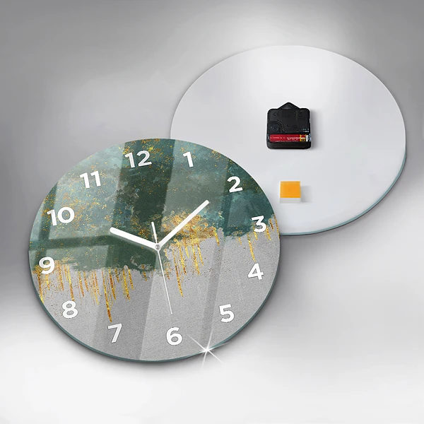 Wanduhr rund Dekoratives Muster