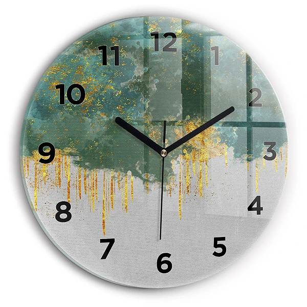 Wanduhr rund Dekoratives Muster