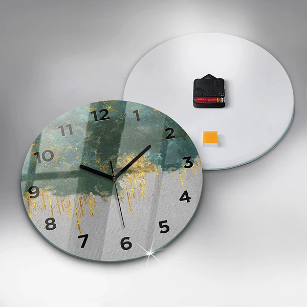 Wanduhr rund Dekoratives Muster
