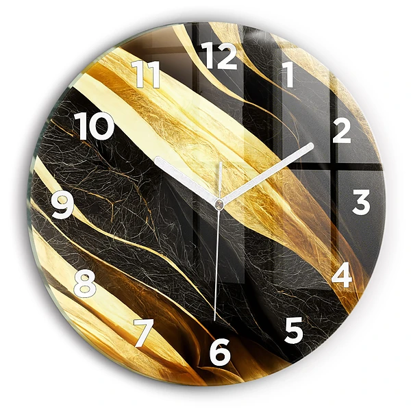 Wanduhr rund Elegante Abstraktion