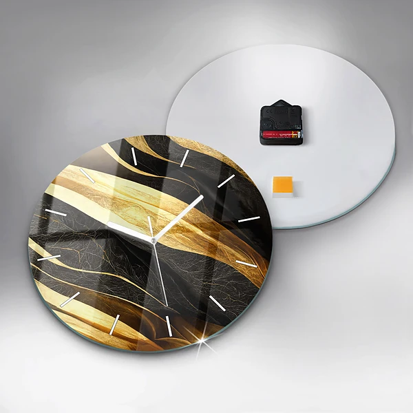Wanduhr rund Elegante Abstraktion