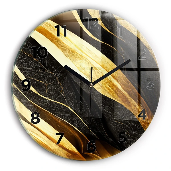 Wanduhr rund Elegante Abstraktion