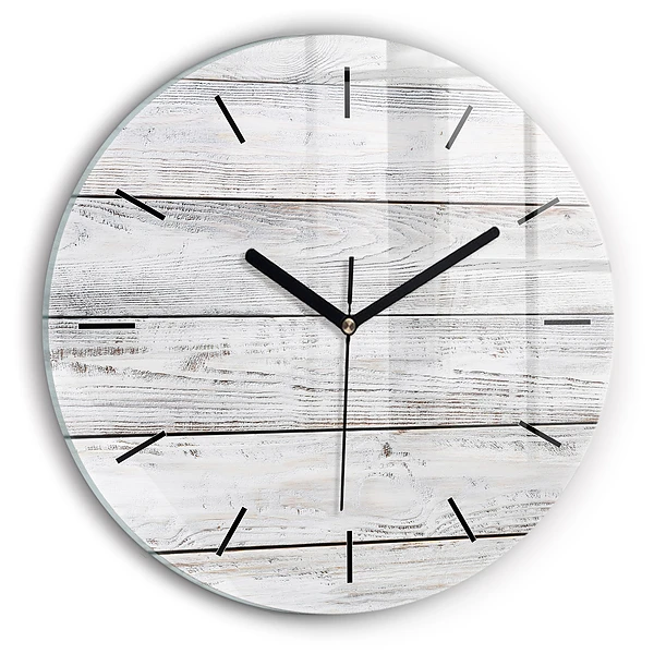 Wanduhr rund mit motiv Bemalte Bretter
