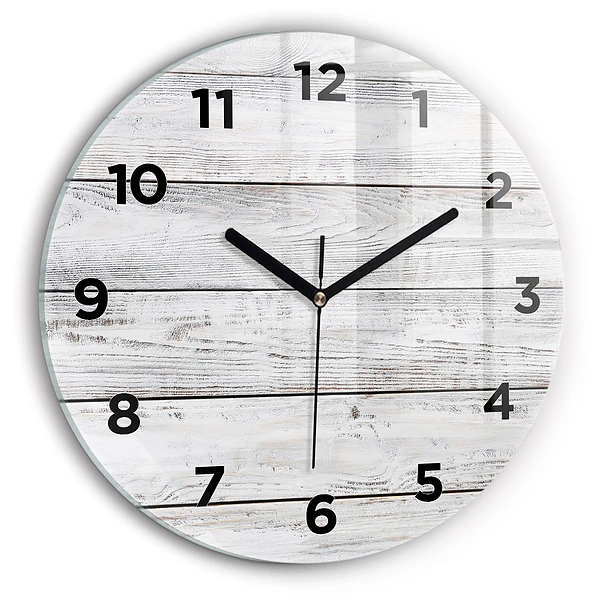 Wanduhr rund mit motiv Bemalte Bretter