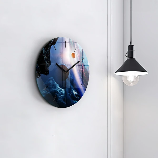Wanduhr rund mit motiv Große Galaxie