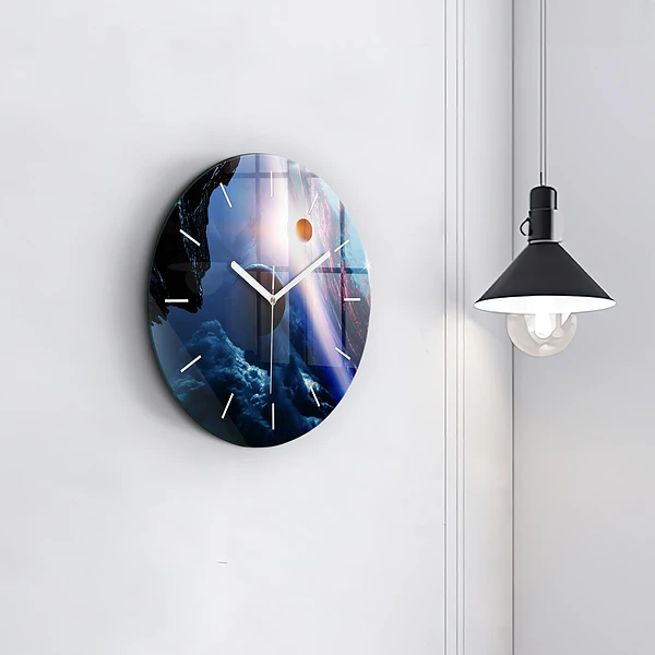 Wanduhr rund mit motiv Große Galaxie