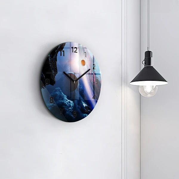 Wanduhr rund mit motiv Große Galaxie