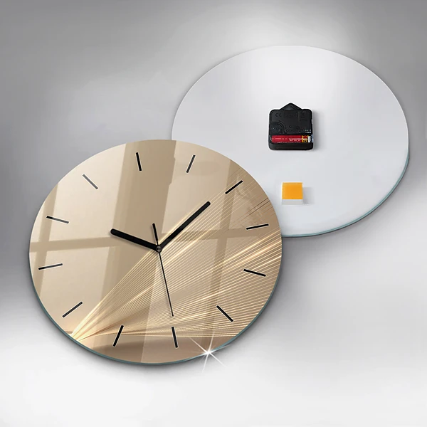 Wanduhr rund Abstraktes Licht