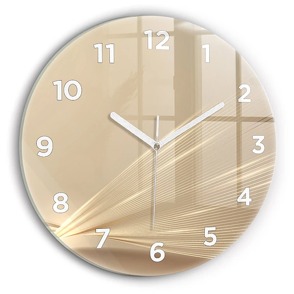 Wanduhr rund Abstraktes Licht