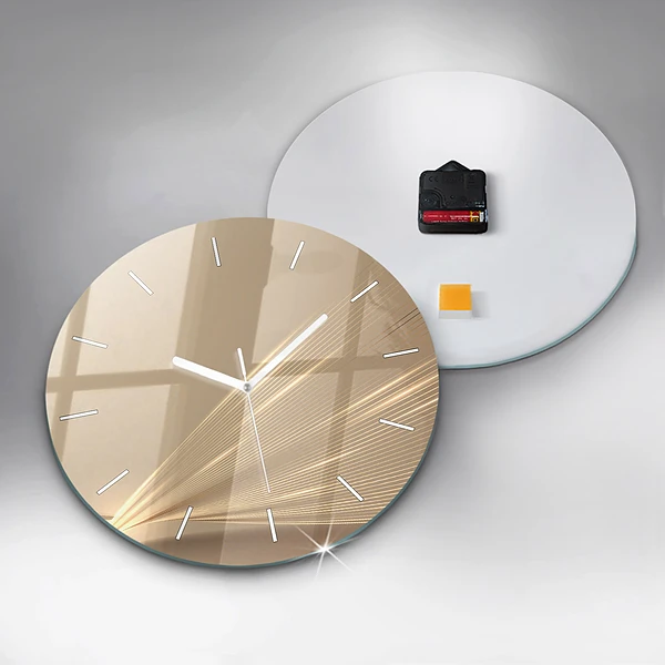 Wanduhr rund Abstraktes Licht