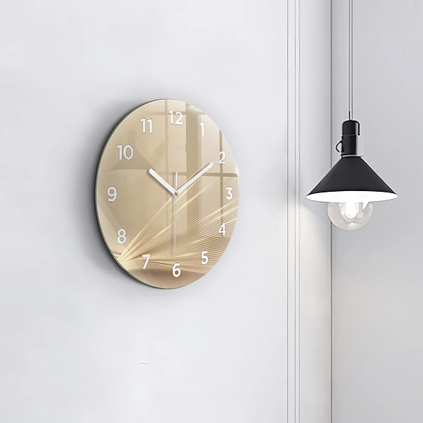Wanduhr rund Abstraktes Licht