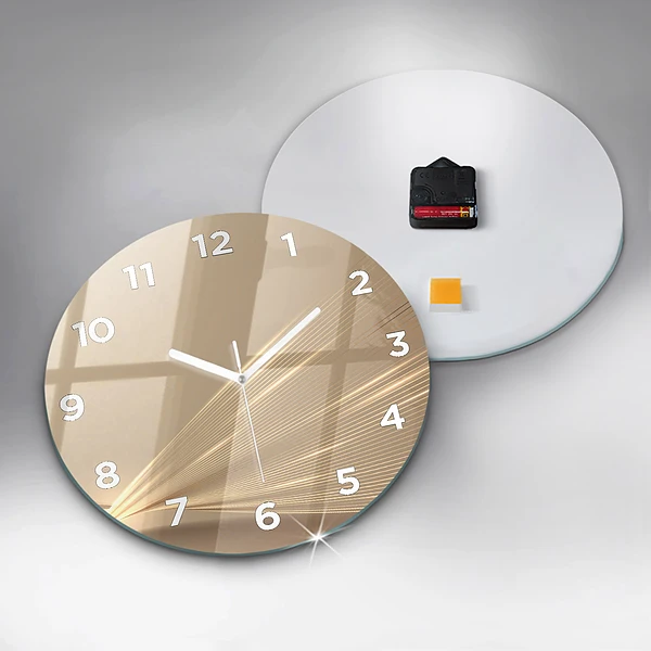 Wanduhr rund Abstraktes Licht