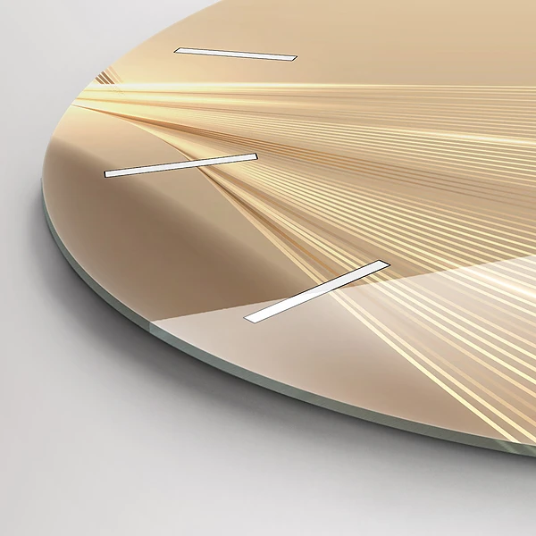 Wanduhr rund Abstraktes Licht
