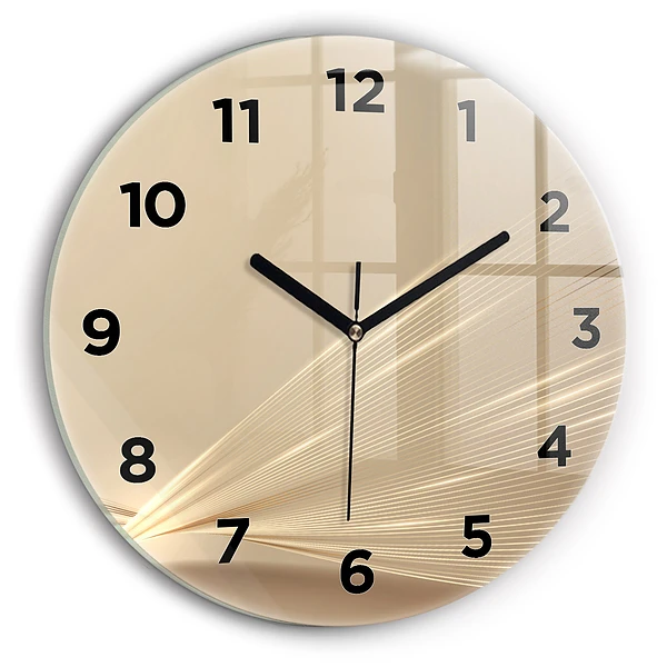 Wanduhr rund Abstraktes Licht
