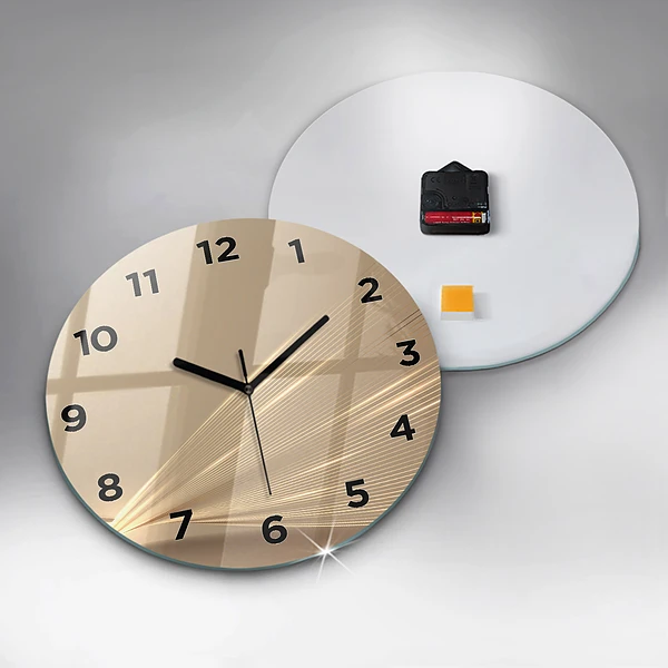 Wanduhr rund Abstraktes Licht
