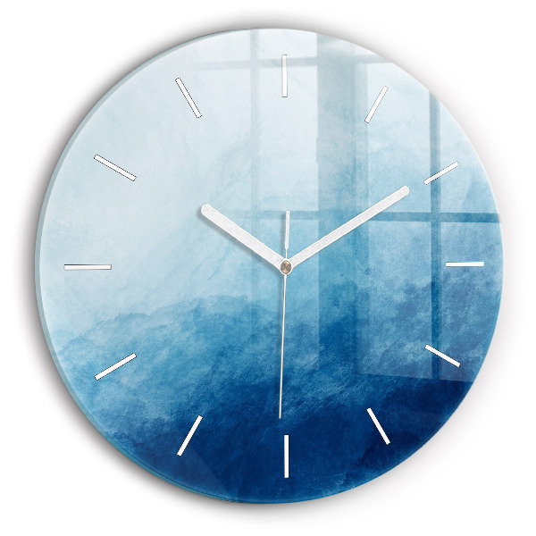 Wanduhr rund Wasser abstrakt