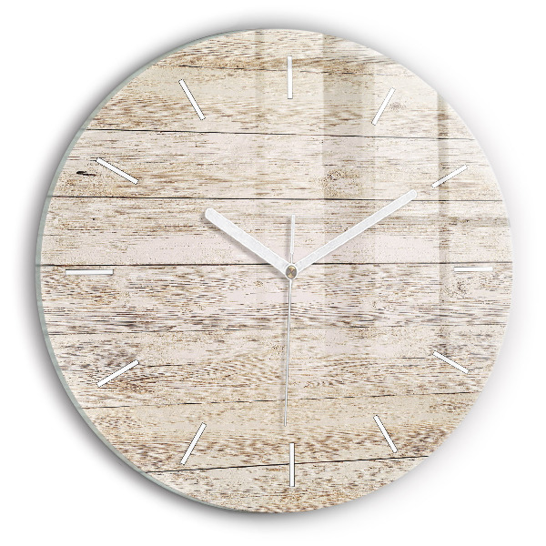 Wanduhr rund Holztafeln