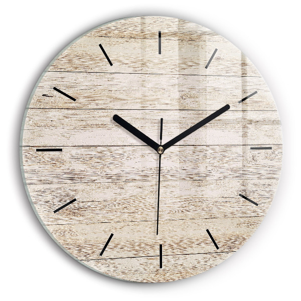 Wanduhr rund Holztafeln