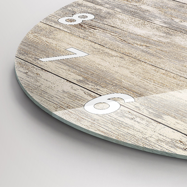 Wanduhr rund Holztafeln