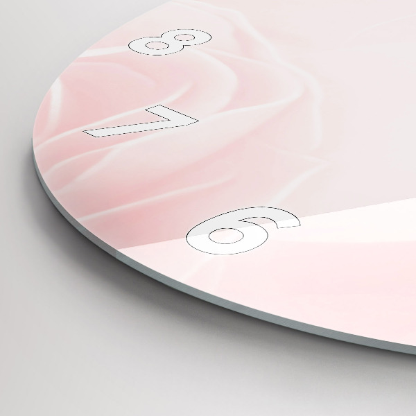 Wanduhr rund mit motiv Blühende Rosen