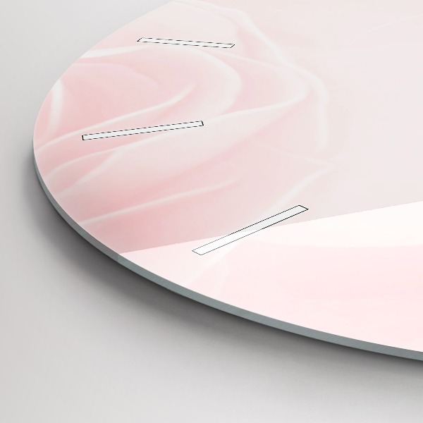 Wanduhr rund mit motiv Blühende Rosen