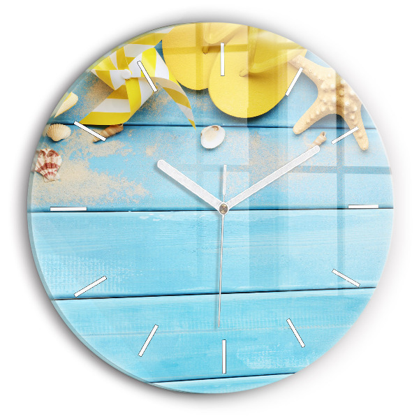 Wanduhr rund Strandzubehör und Tafeln