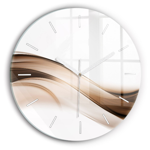 Wanduhr rund mit motiv Abstrakte Linie