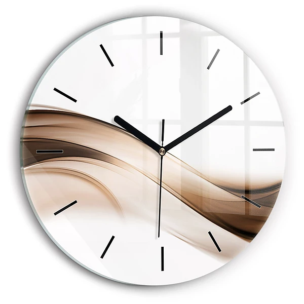 Wanduhr rund mit motiv Abstrakte Linie