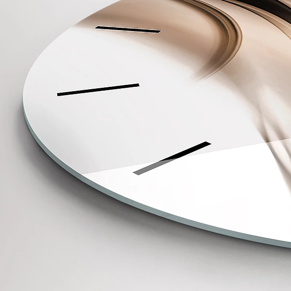 Wanduhr rund mit motiv Abstrakte Linie