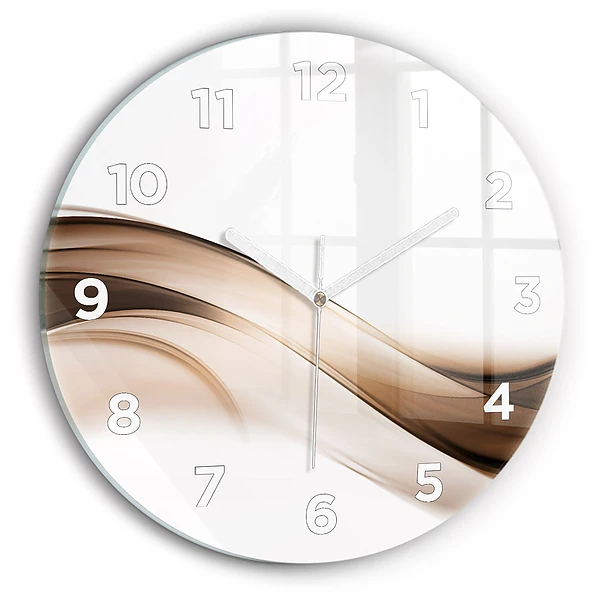 Wanduhr rund mit motiv Abstrakte Linie