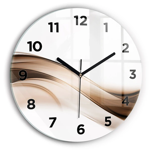 Wanduhr rund mit motiv Abstrakte Linie