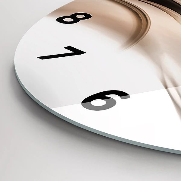 Wanduhr rund mit motiv Abstrakte Linie