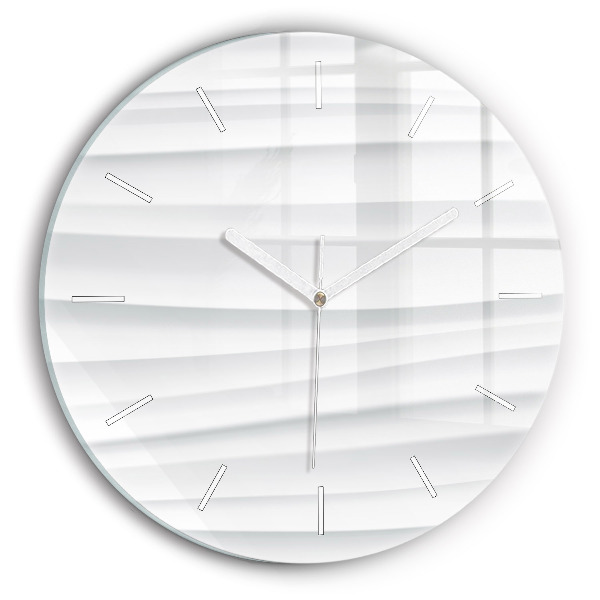 Wanduhr rund Textur der Wellen