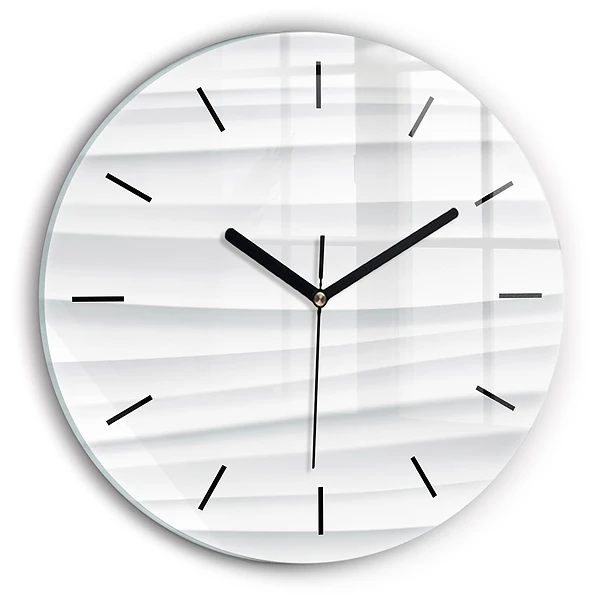 Wanduhr rund Textur der Wellen