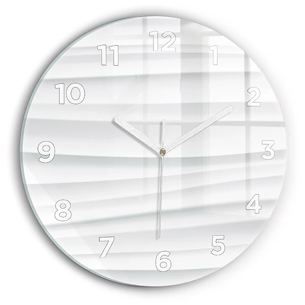 Wanduhr rund Textur der Wellen