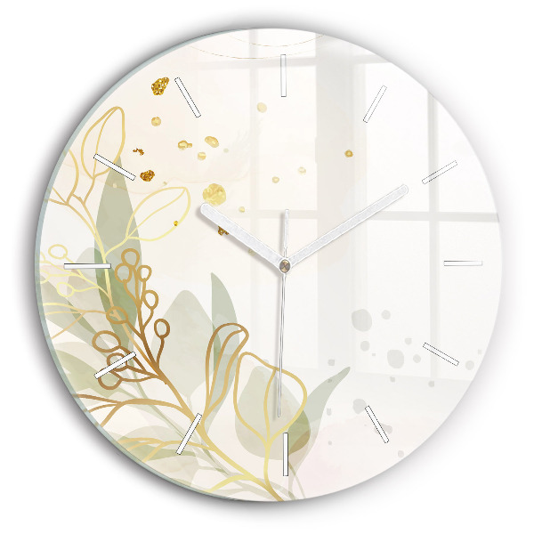 Wanduhr rund Pastell abstrakt