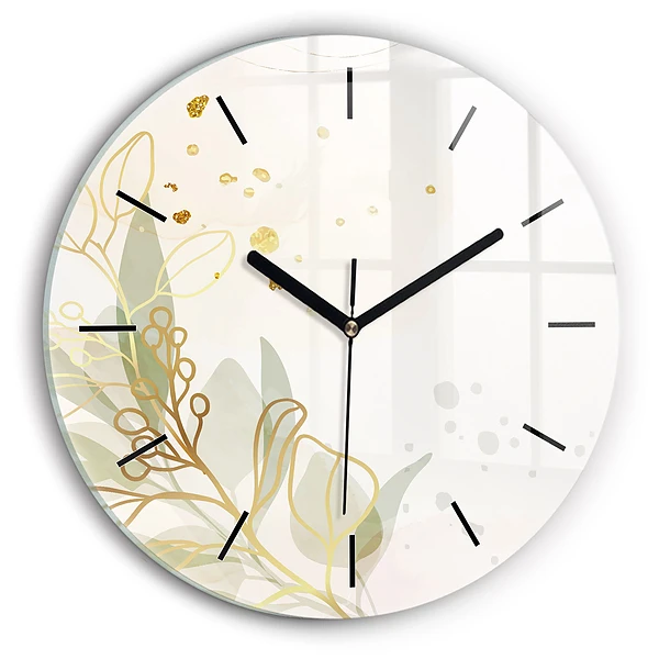 Wanduhr rund Pastell abstrakt