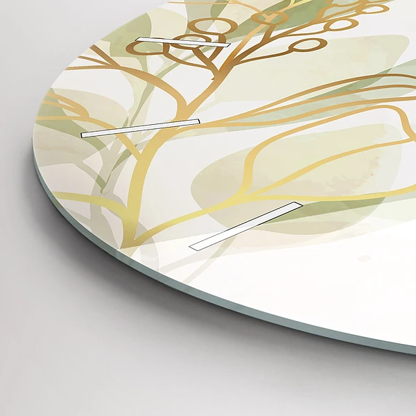 Wanduhr rund Pastell abstrakt