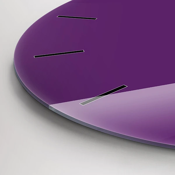 Wanduhr rund Farbe lila