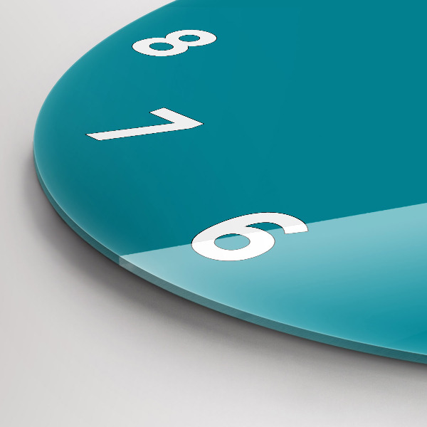 Wanduhr rund mit motiv Farbe marineblau