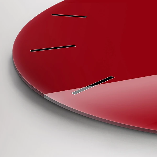 Wanduhr rund Die Farbe Rot