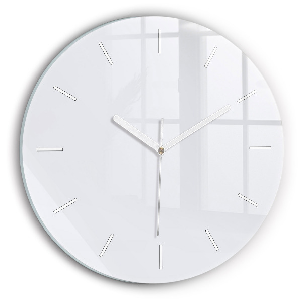 Wanduhr rund mit motiv Farbe dunkelweiß