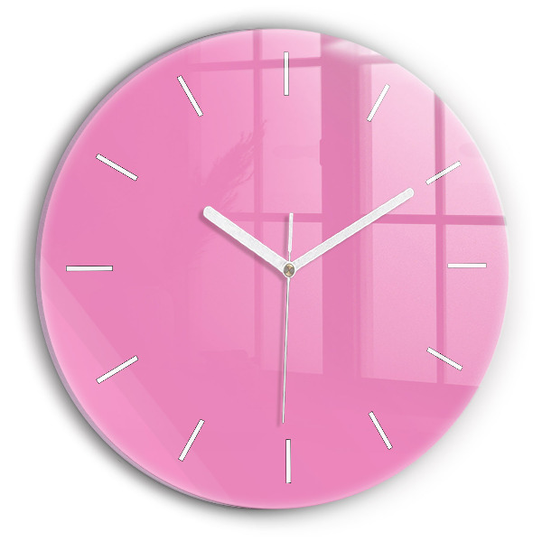 Wanduhr rund Farbe rosa