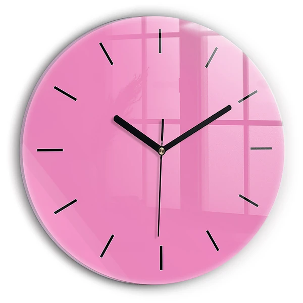 Wanduhr rund Farbe rosa
