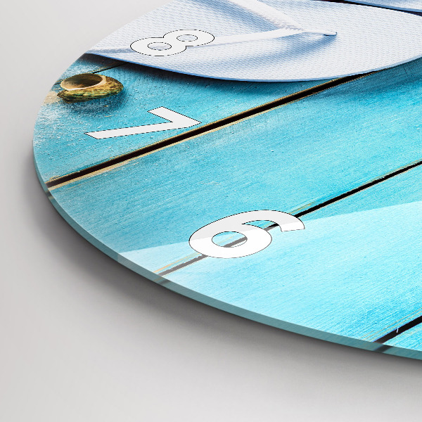 Wanduhr rund mit motiv Ferien-Accessoires