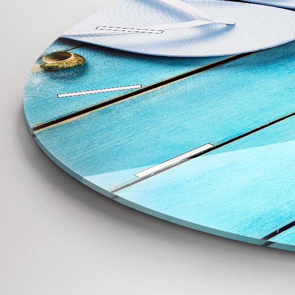 Wanduhr rund mit motiv Ferien-Accessoires