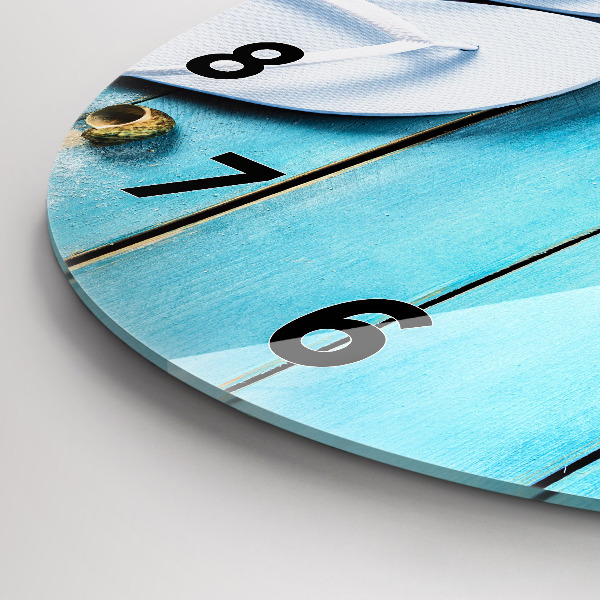 Wanduhr rund mit motiv Ferien-Accessoires