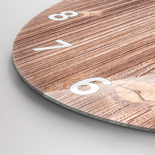 Wanduhr glas rund Paprika