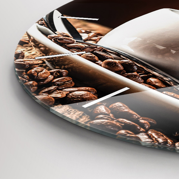 Wanduhr rund mit motiv Kaffeetasse